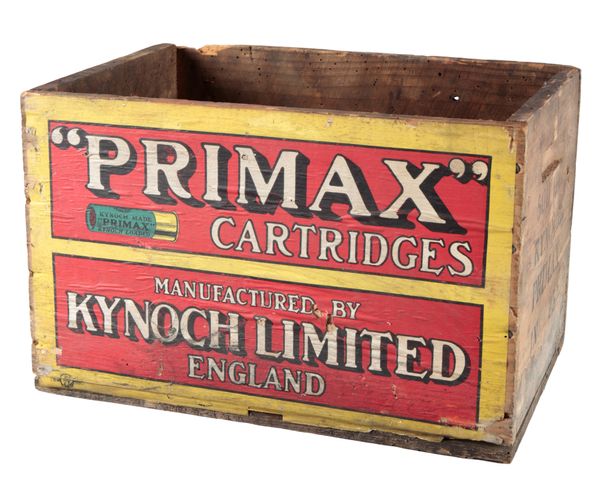 A KYNOCH 'PRIMAX' CARTRIDGE SHIPPING CRATE