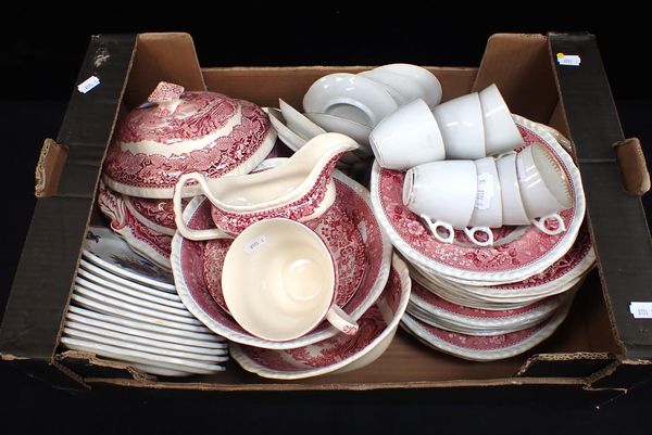 A QUANTITY OF ADAMS 'ENGLISH SCENIC' DINNER WARE