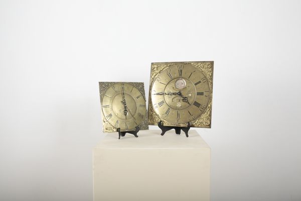 AN 18TH CENTURY BRASS CLOCK BY WILLIAM BARNITH, ROCHDALE