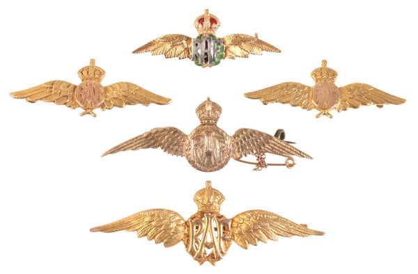 A GROUP LOT OF RAF SWEETHEART BROOCHES