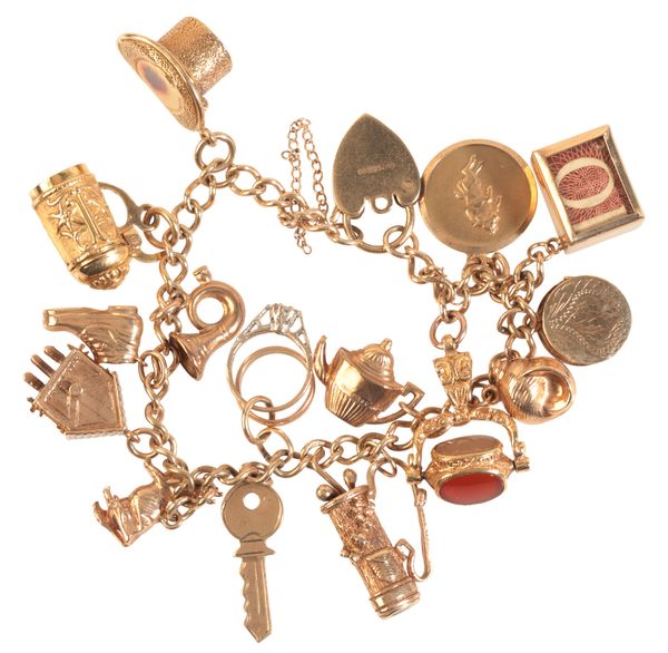 A VINTAGE CHARM BRACELET