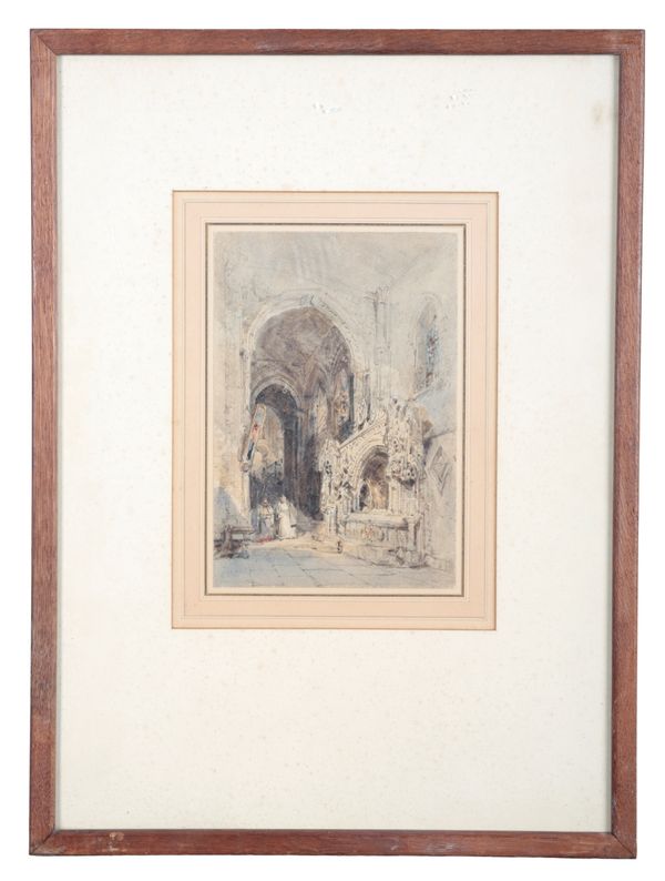 MANNER OF SAMUEL PROUT (1783-1852) Church interior