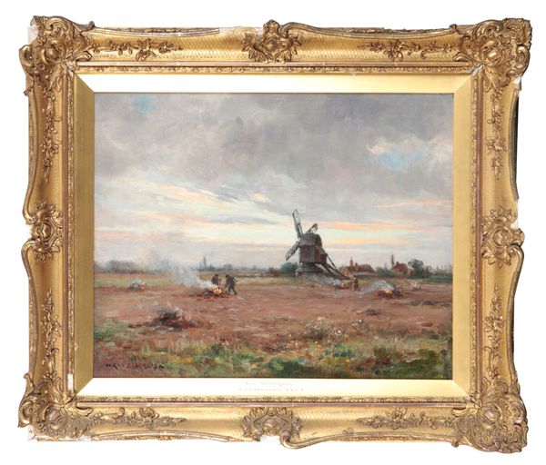 WILLIAM KAY BLACKLOCK (1872-1922) 'After the Potato Harvest, near Huntingdon'