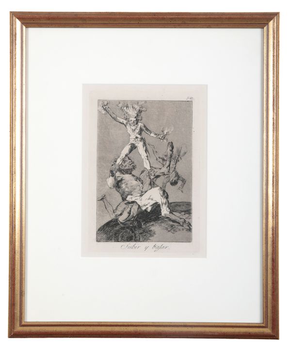 FRANCISCO DE GOYA Y LUCIENTES (1746-1828) Subir y bajar ('To rise and to fall')