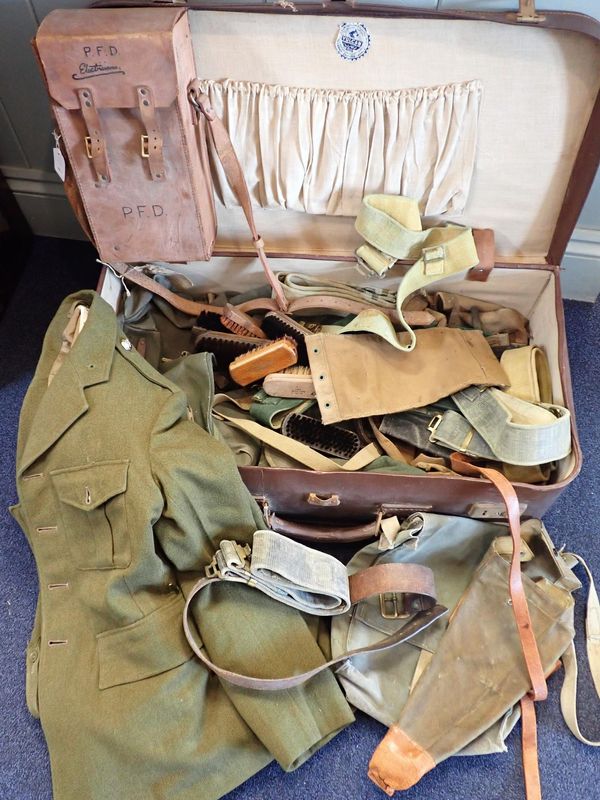 A COLLECTION OF WWII AND LATER MILITARIA