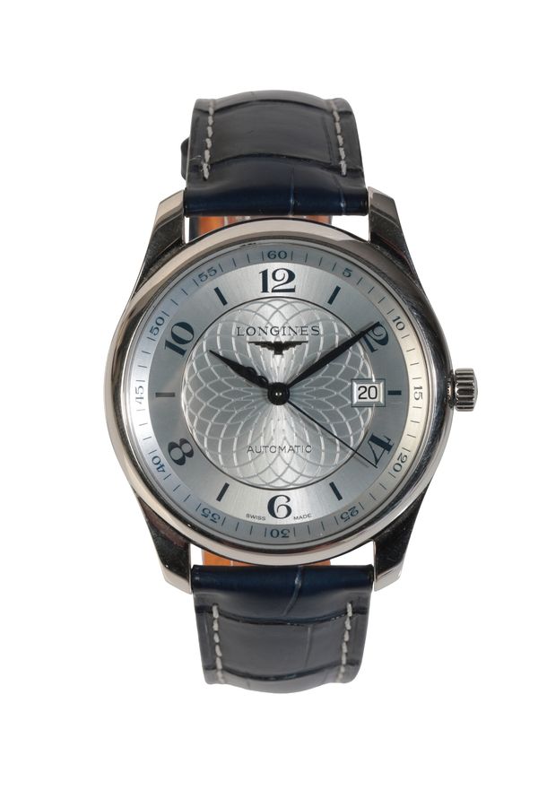 LONGINES: A GENTLEMAN'S STAINLESS STEEL WRISTWATCH