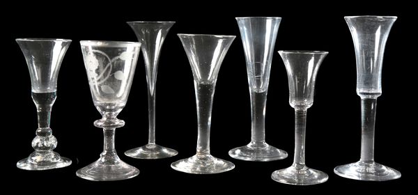 A COLLECTION OF WINE GLASSES