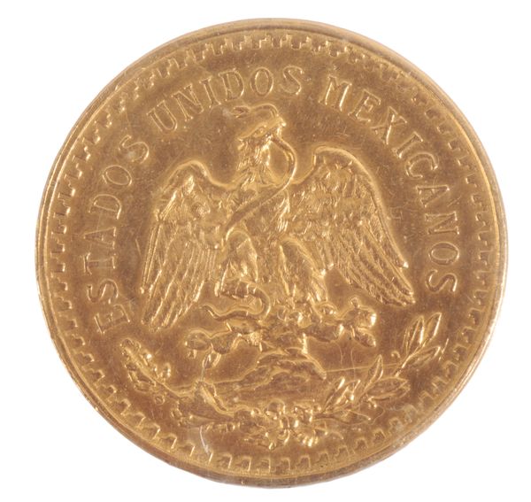 A 1946 MEXICAN GOLD 50 PESOS