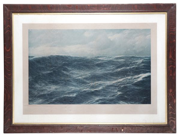 HUGO SCHNARS-ALQUIST (1855-1939) Study of turbulent waters