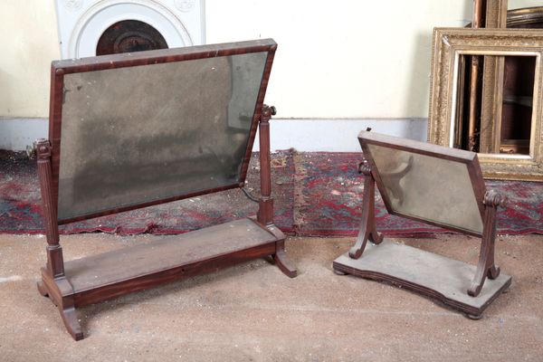 A REGENCY MAHOGANY DRESSING MIRROR