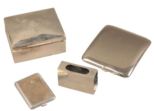 AN EDWARD VII SILVER AND SILVER GILT MATCH CASE