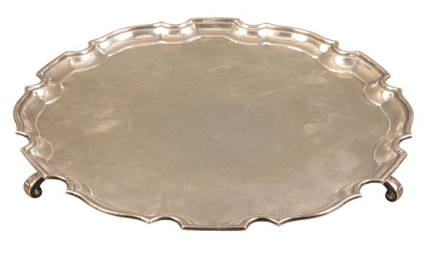 A GEORGE V SILVER SALVER