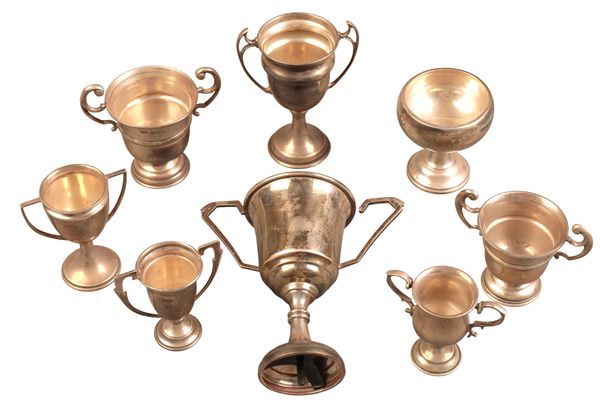 SIXTEEN GEORGE V AND LATER SILVER TROPHIES