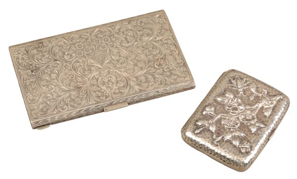 A VICTORIAN SILVER CIGARETTE CASE