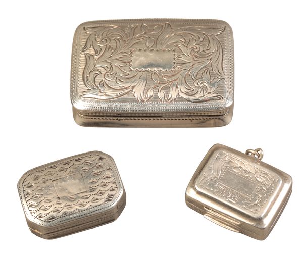 A WILLIAM IV SILVER VINAIGRETTE