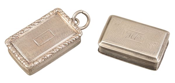 A WILLIAM IV SILVER VINAIGRETTE