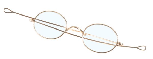 A PAIR OF 14CT GOLD SPECTACLES