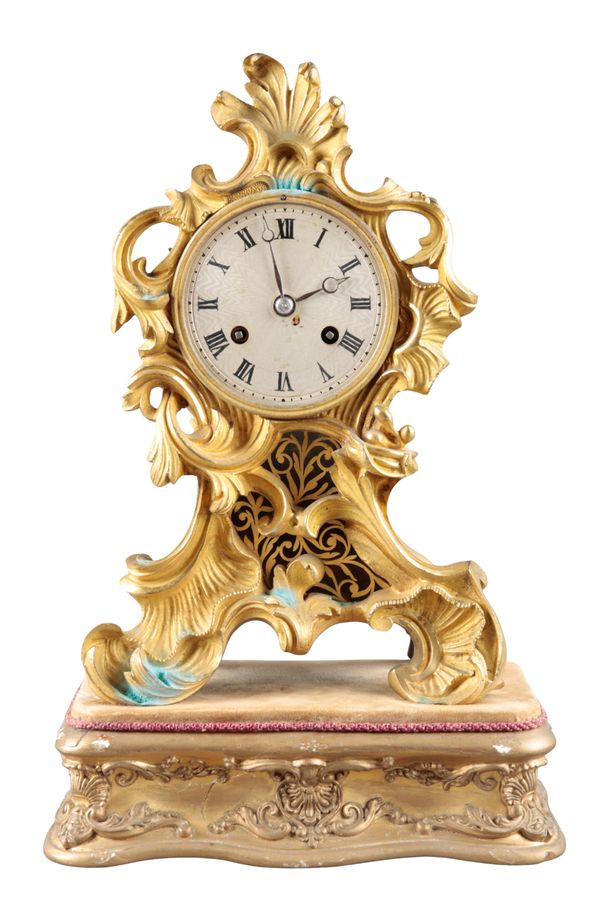 A FRENCH ORMOLU MANTEL CLOCK BY LONS OF PARIS