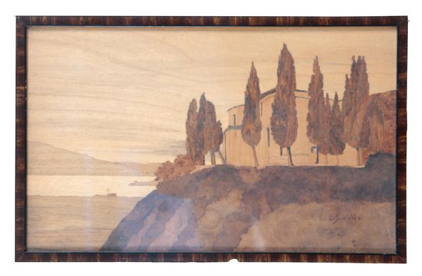 JOHN-CHARLES SPINDLER (b. 1948) 'Lake Garda' and 'Bergheim Rampart'