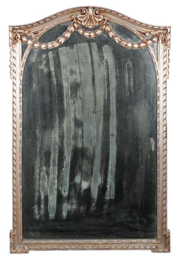 A SILVER GILTWOOD PIER MIRROR
