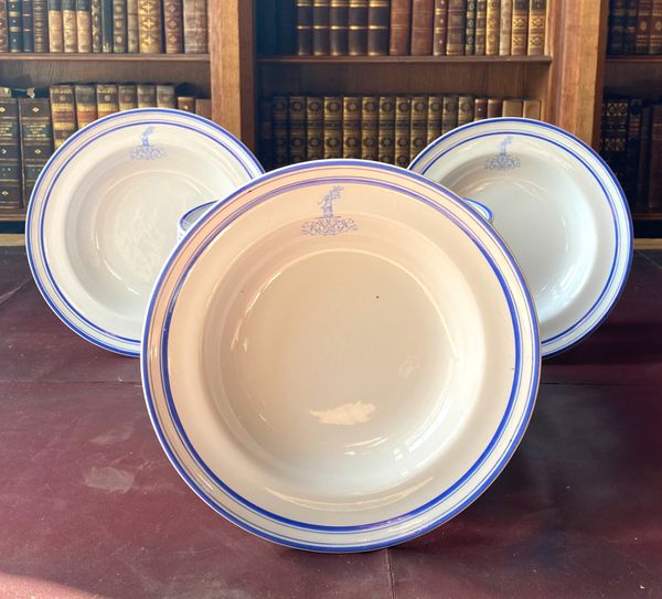 A COLLECTION OF MINTONS ARMORIAL DINNER PLATES
