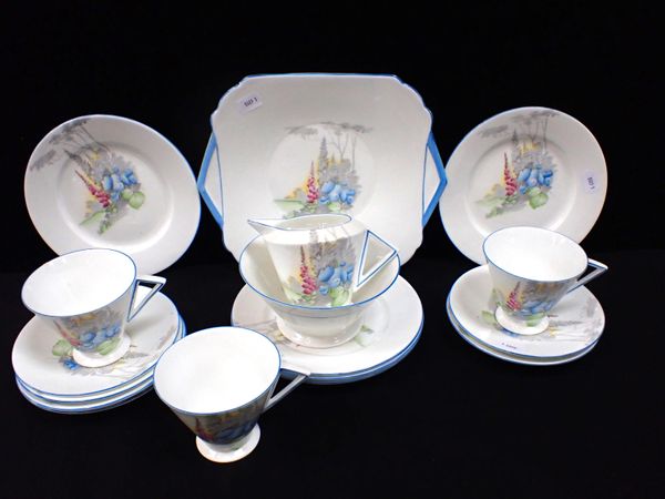 A 193Os SHELLEY PART TEA SET