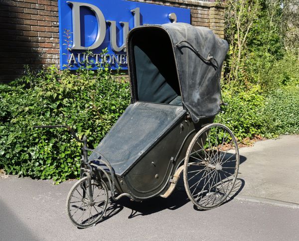 A VICTORIAN INVALID OR BATH CHAIR