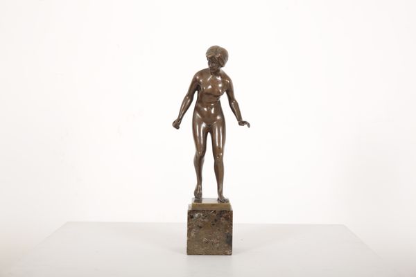 A BRONZE NUDE BY H. KECK (1875-1941)