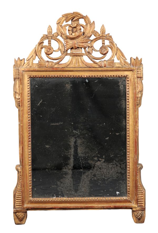 A GILTWOOD CARVED PIER MIRROR