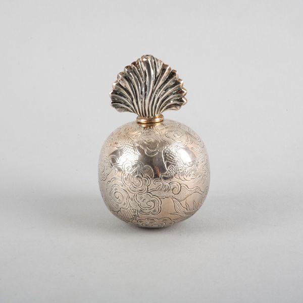 A CHINESE SILVER CIGAR LIGHTER BY WANG HING CO