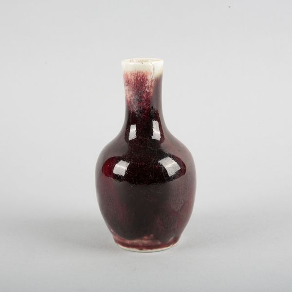 A CHINESE PORCELAIN LANGYAO BOTTLE VASE