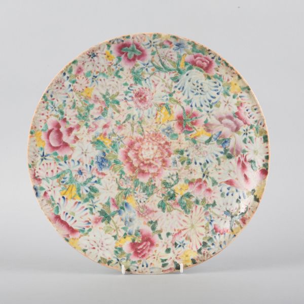 A CHINESE PORCELAIN MILLEFLEUR CHARGER