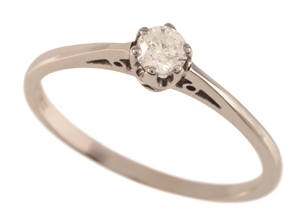 A DIAMOND SOLITAIRE RING