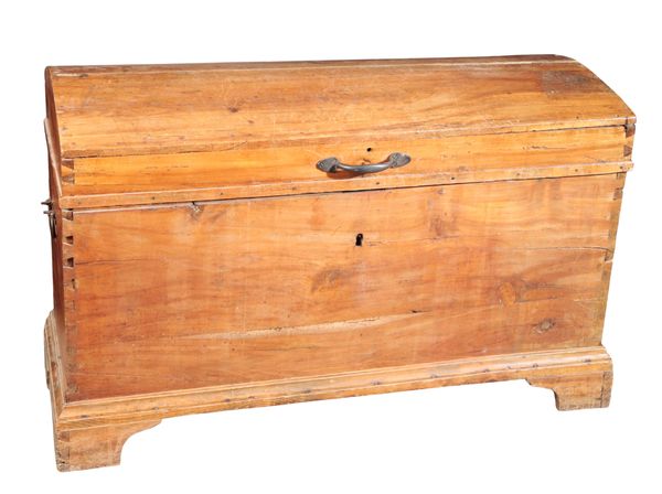 A CONTINENTAL FRUITWOOD COFFER