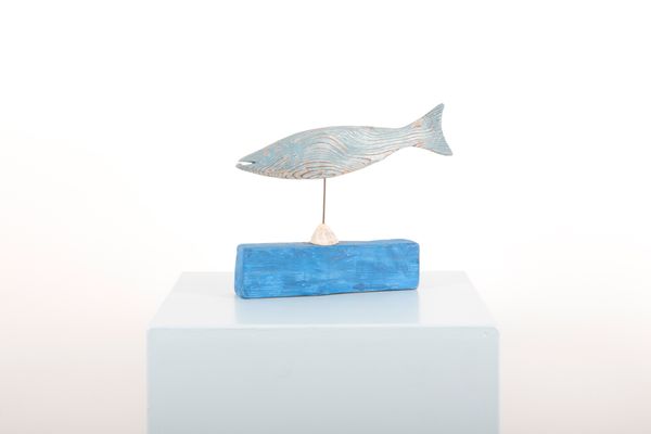 MARTIN SCOREY (1961-2021): A FOLK ART 'BLUE FISH'