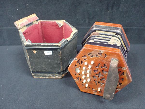 A PATENT CONCERTINA BY LACHENAL & Co, LONDON