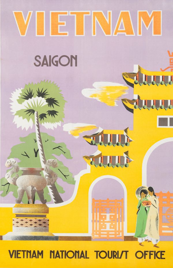AN ADVERTISING POSTER FOR SAIGON