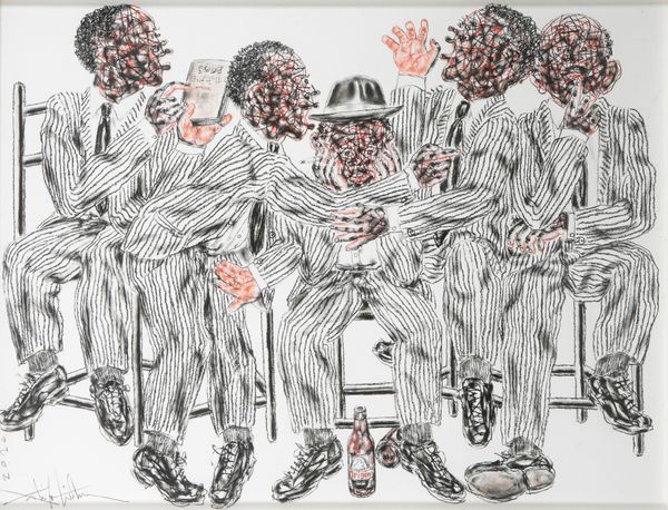 *SALIFOU LINDOU (B.1965) 'Politiciens #5'
