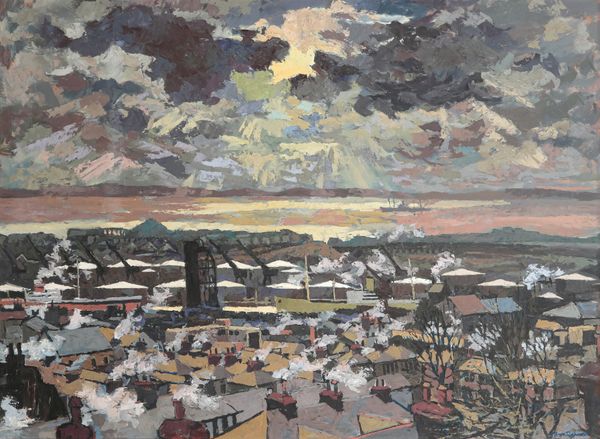 *BRYN RICHARDS (1922-2023) Welsh industrial townscape
