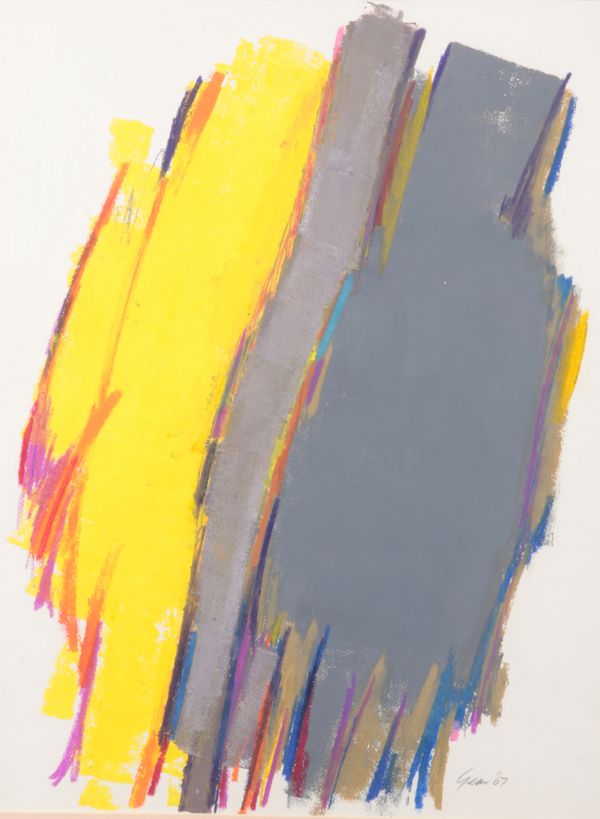 *WILLIAM GEAR (1915-1997) 'Grey/Yellow Element'