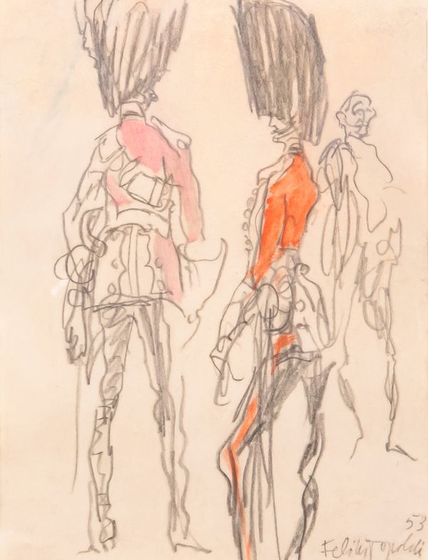 *FELIX TOPOLSKI (1907-1989) Studies of King's Guards
