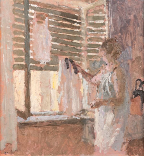 *BERNARD DUNSTAN (1920-2017) 'Shuttered Window, Pavia'