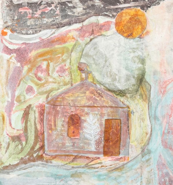 *HELEN JACKSON (CONTEMPORARY) Chapel in a landscape