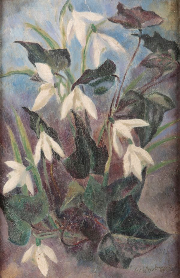 *ARTHUR HENRY ANDREWS (1906-1966) Still life with snowdrops