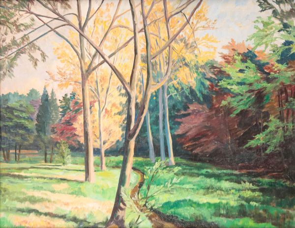 *ARTHUR HENRY ANDREWS (1906-1966) 'Spring in Bournemouth Gardens'