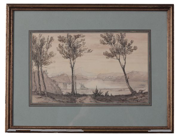 CHARLES FRANCIS ANNESLEY (1787-1863) 'View of Terracina'