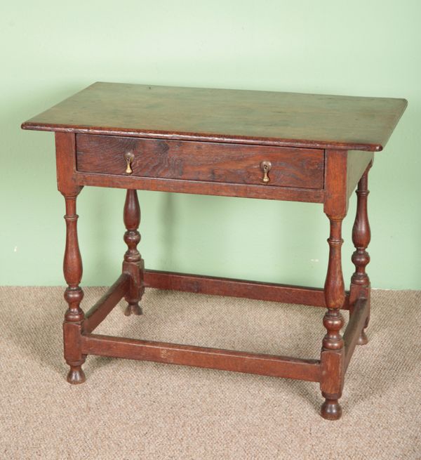 AN OAK SIDE OR OCCASIONAL TABLE