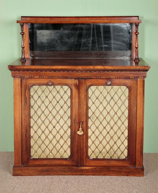 A WILLIAM IV ROSEWOOD CABINET