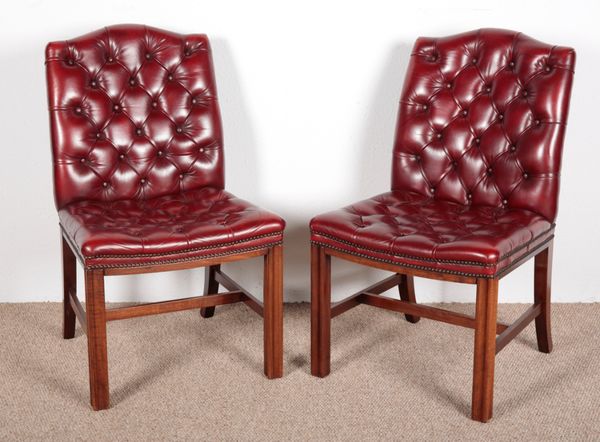 A PAIR OF GAINSBOROUGH STYLE SIDE CHAIRS