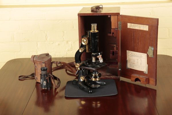 A LABORATORY 'SERVICE' MICROSCOPE BY W. WATSON & SONS LTD., LONDON